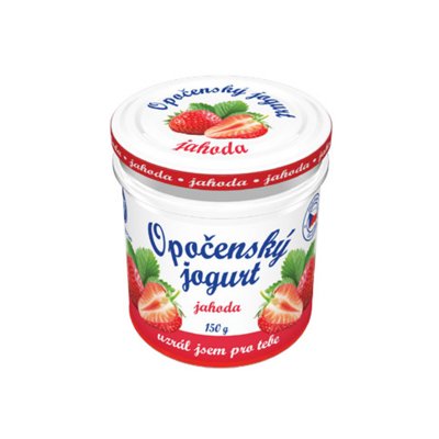 Opočenský jogurt jahoda 150 g